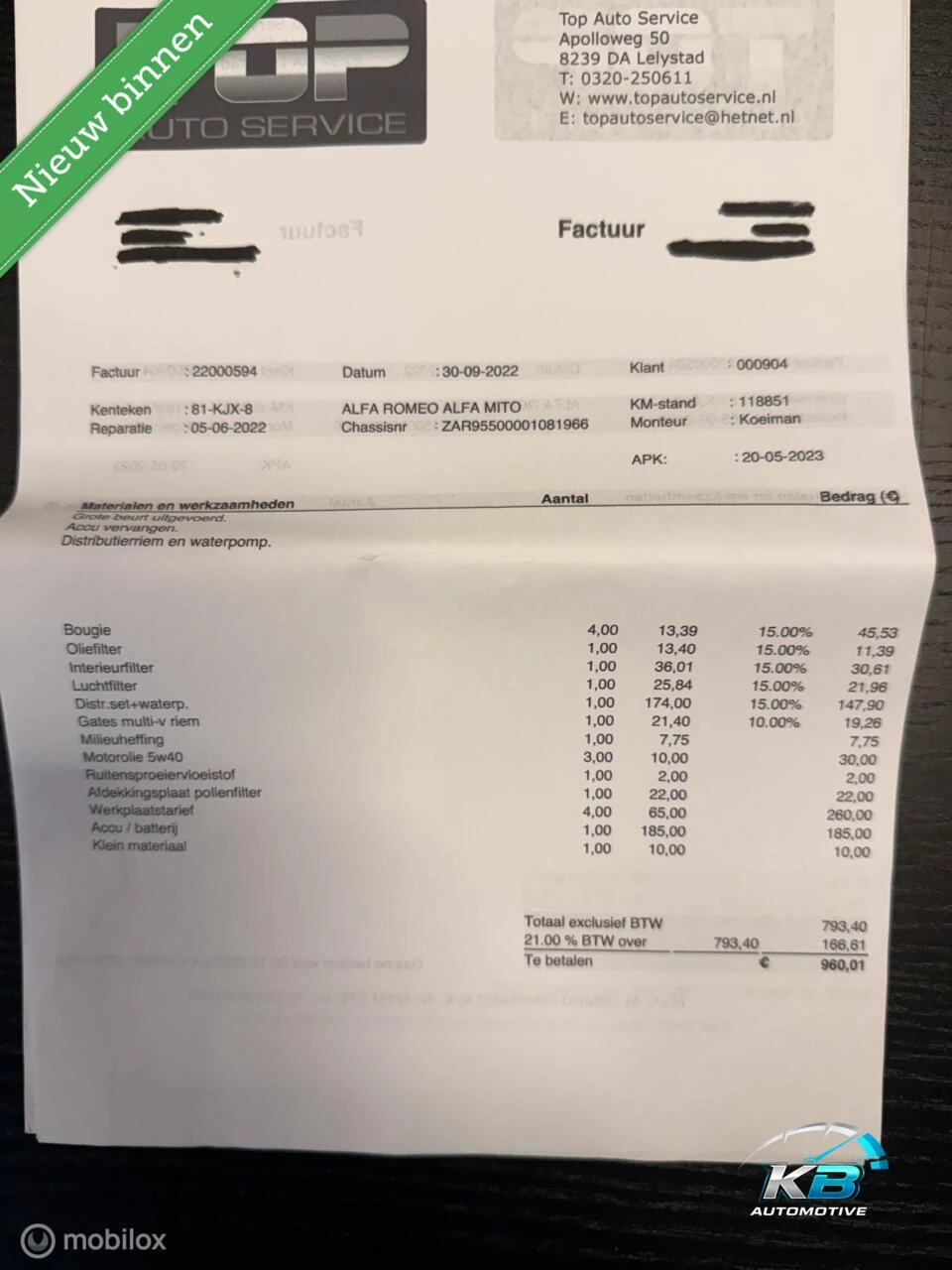Hoofdafbeelding Alfa Romeo MiTo