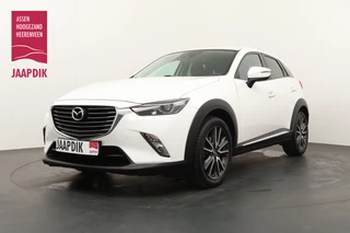 Mazda CX-3 BWJ 2016 2.0 120 PK SkyActiv-G 120 GT-M Line TREKHAAK AFN. / CLIMA / CRUISE / NAVI / LEDER / STOELVERW. / CAMERA / HEAD UP DISPLAY / ANDROID AUTO / APPLE CARPLAY / BLUETOOTH / PRIV. GLAS / LMV 18 INCH / KEYLESS / DAB / ISOFIX / MULTIFUNCT. STUUR