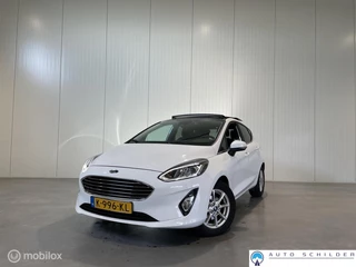 Hoofdafbeelding Ford Fiesta Ford Fiesta 1.0 EcoBoost Titanium, Airco|Panodak|Navi|Cruise|1e eig.|5-deurs|Org. NL|Unieke stand!|Cruise|Pdc