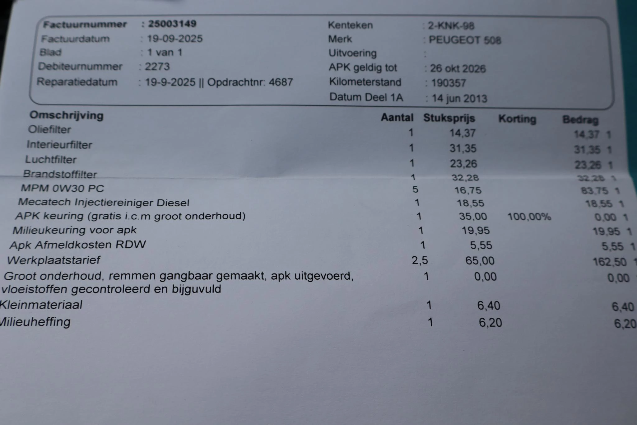 Hoofdafbeelding Peugeot 508