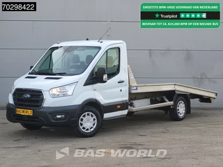 Ford Transit 130pk Autotransporter Airco Cruise Lier Euro6 Cartransporter Oprijwagen Airco Cruise control