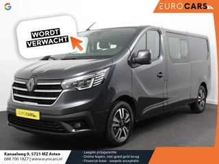 Renault Trafic 2.0 Blue dCi 150 Automaat L2H1 Adv. Dubbele Cabine Navigatie Airco Lichtmetalen velgen Betimmering Trekhaak Camera Parkeer sensoren Dab