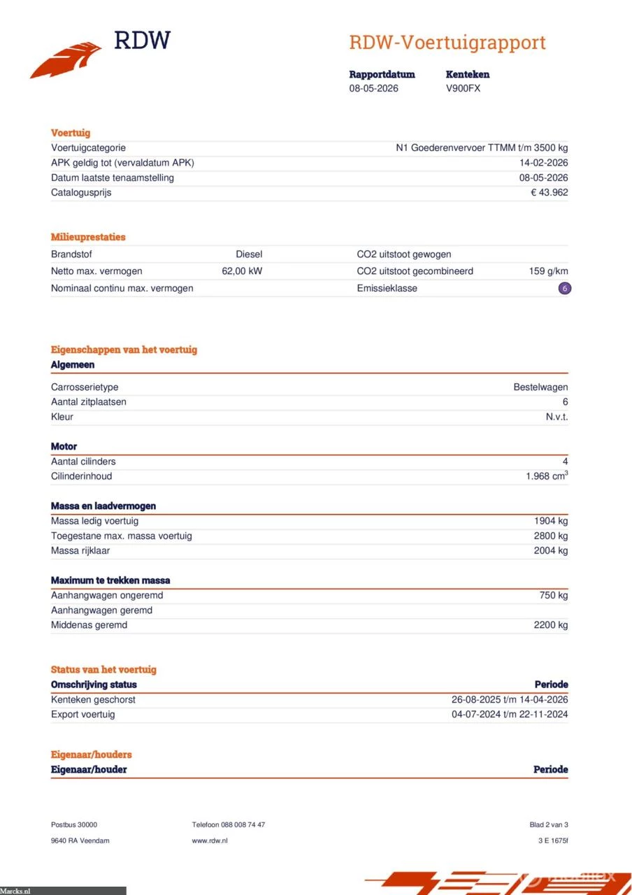 Hoofdafbeelding Volkswagen Transporter
