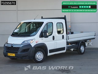 Citroën Jumper 140PK Open Laadbak Dubbele Cabine Euro6 Pritsche Pickup Open Box