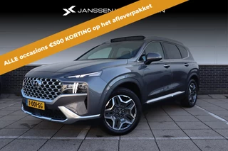 Hyundai Santa Fe 1.6 T-GDI HEV Premium Sky * Trekhaak * Pano * Head-Up * Leder * Stoelverwarming * Stoelventilatie * Adaptieve Cruise * Carplay *