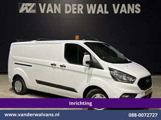 Ford Transit Custom 2.0 TDCI 130pk L2H1 Inrichting Euro6 Airco | Camera | Apple Carplay | LED | 2800kg Trekhaak | Cruisecontrol Android Auto, Stoelverwarming, Verwarmde voorruit, Parkeersensoren, Bijrijdersbank, Achterklep