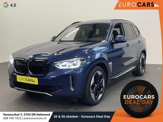 Hoofdafbeelding BMW iX3 BMW iX3 High Executive 80 kWh EV Leder Navi Carplay/Androidauto Sensoren voor en achter 360 Camera Full Led Pano Dak Head-Up display Harman Kardon Adaptieve Cruise Control