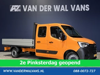 Renault Master 2.3 dCi 135 pk RIJKLAAR Pick up Open laadbak Dubbele cabine Euro6 Airco | 7-Zits | 2500kg Trekhaak Bluetooth-telefoonvoorbereiding