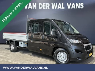 Peugeot Boxer 2.2 BlueHDi 140pk RIJKLAAR Pick up Dubbele cabine open laadbak Euro6 Airco | 7-Zits | Bluetooth telefoonvoorbereiding