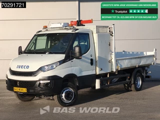 Iveco Daily 70C18 3.0L Open Laadbak 500KG Kraan Kraanwagen Open Laadbak 3,5t Trekhaak Airco Cruise Euro6 Kraan Crane Kranwagen Pritsche Pickup Open Box 2m3 Airco Trekhaak Cruise control