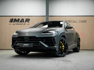 Hoofdafbeelding Lamborghini Urus Lamborghini Urus 4.0 V8 S | Urus S | BTW | Akrapovic | Luchtvering | Geel stiksel pakket |