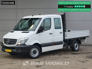 Mercedes Sprinter 311 CDI Kraanwagen Open Laadbak Dubbel Cabine HIAB 018 B-2 T-CLX Airco Euro6 Kraan Crane Kranwagen Pritsche Pickup Open Box Airco