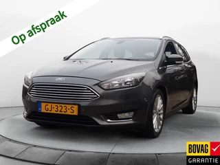 Ford Focus Wagon 1.0 Titanium Edition (126 PK) Keurig-Onderh., 12-Mnd-Bovag, NL-Auto, Trekhaak, Navigatie, Airco/Climate, Cruise-Control, 17Inch-L.M.Velgen, Parkeer-Sensoren-V+A,