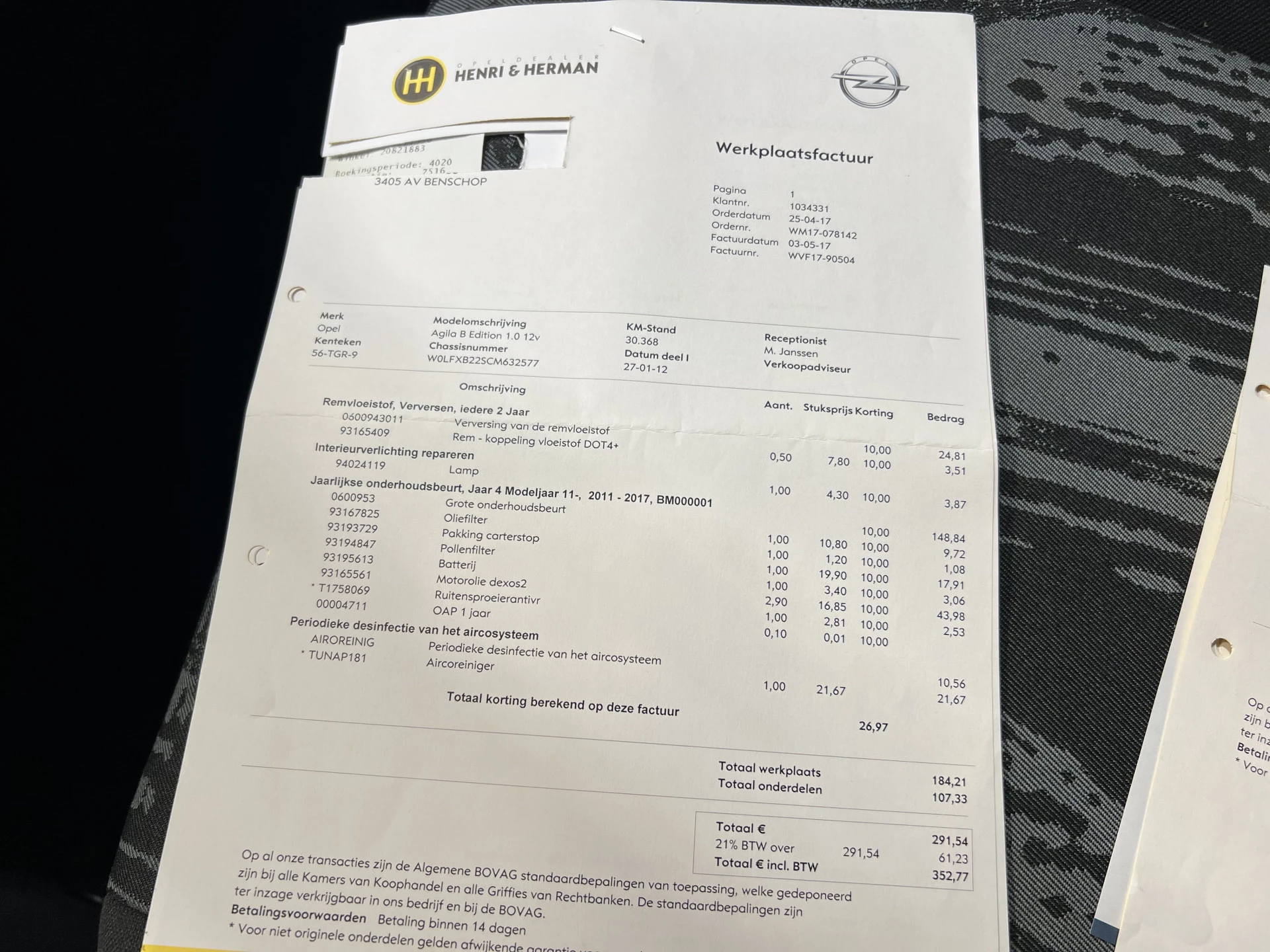 Hoofdafbeelding Opel Agila