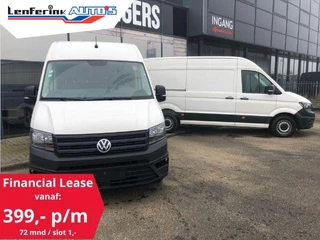 Volkswagen Crafter 2.0 TDI 102 pk L3H3 Navi, Trekhaak 2.500 kg Apple Carplay, Laadruimte Pakket, PDC V+A, 3-Zits