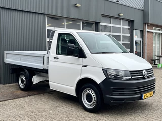Volkswagen Transporter 2.0 TDI L1H1 Pick up open laadbak Airco Bluetooth trekhaak 2200kg trekgewicht 1e eigenaar Dealer onderhouden Euro 6 P-up Bakwagen Doka Pritsche Ahk 2500kg