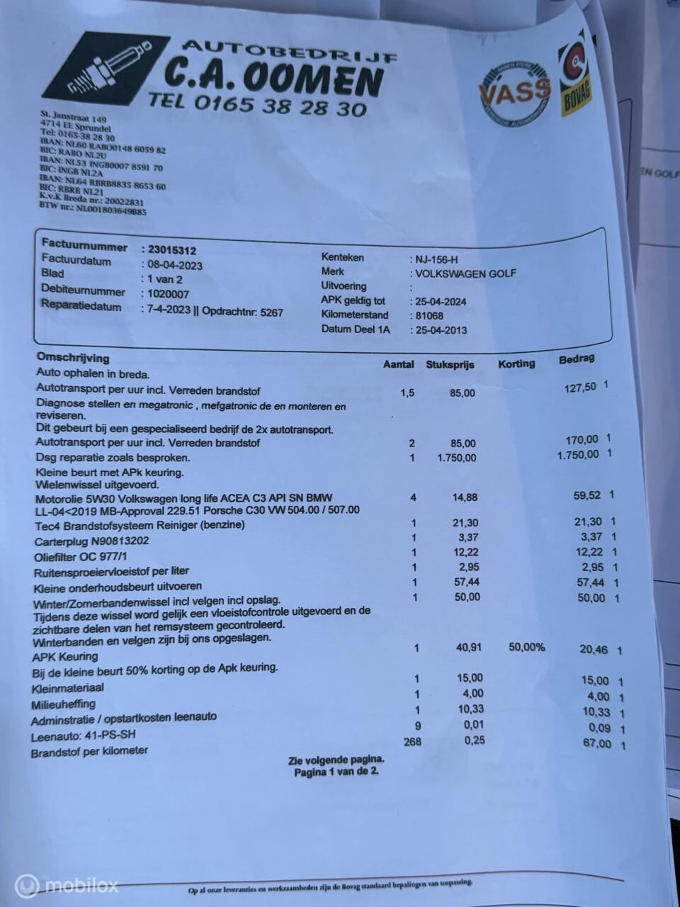 Hoofdafbeelding Volkswagen Golf