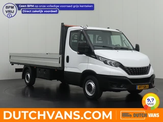 Iveco Daily 35S14 Hi-Matic Automaat Open Laadbak 4,40 Meter | 3500Kg Trekhaak | Airco | Cruise | 3-Persoons