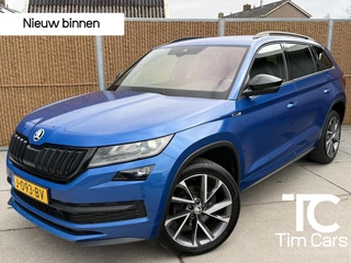Skoda Kodiaq 1.5 TSI Sportline Business Automaat | Grootscherm navigatiesysteem | Adaptieve cruise control | Voorruitverwarming | Stoelverwarming voor en achter | Canton HiFi | Keyless | Achteruitrijcamera | Parkeersensoren voor en achter