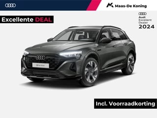 Hoofdafbeelding Audi Q8 e-tron Audi Q8 e-tron 55 quattro Advanced Edition 408 PK · MEGA Sale · Singleframe-projectielicht · Optiekpakket zwart · 20" LM Velgen