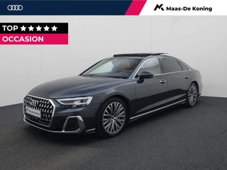 Hoofdafbeelding Audi A8 Audi A8 60 TFSIe 340kW/462PK quattro Lang Pro Line + · Panoramadak · Luchtvering · Leder · Garantie tot november 2026 of 100000km · TOPDEAL