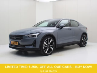 Polestar 2 Long Range Dual Motor 408PK 78kWh 91% SoH [ TREKHAAK+PILOT PLUS+20INCH+CARPLAY+CAMERA+STOELVERWARMING+H/K AUDIO ]