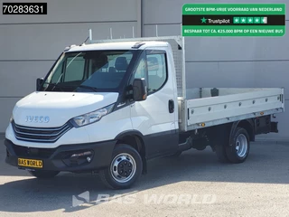 Iveco Daily 35C18 3.0L Open Laadbak Dubbellucht 3,5t Trekhaak Airco Cruise Camera Parkeersensoren Euro6 Meubelbak Koffer Airco Trekhaak Cruise control
