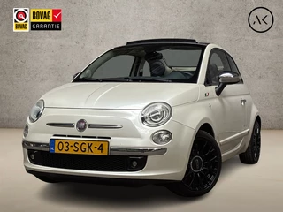 Fiat 500C 1.2 Lounge Automaat (PARELMOER, CLIMATE, LEDER, XENON, PARKEERSENSOREN, SPORTSTOELEN, ELEK RAMEN, LM VELGEN, NIEUWE APK, NIEUWSTAAT)