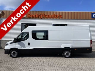 Iveco Daily 35S16V 2.3 410 L4H2 DC 7 persoons / ideaal voor motorsport camper / lease vanaf € 536 / mag 3500 kg trekken / climate control / euro 6 diesel / 270 graden achterdeuren !