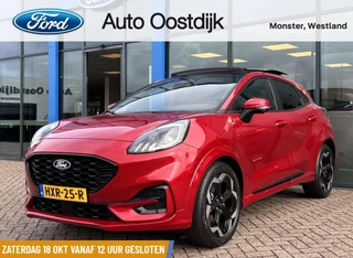 Ford Puma 1.0 EcoBoost Hybrid ST-Line 125PK Automaat NIEUW MODEL!! Panodak Afn. Trekhaak Winterpack MATRIX-LED Elek. Achteklep Adaptieve Cruise SYNC4 Keyless Navi Privacy Glass *Full Options*