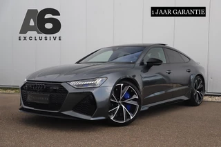 Audi RS7 4.0 TFSI RS 7 Sportback Quattro 600PK 1 Jaar Garantie 22 inch Ceramic B&O High End Alcantara Hemel Dynamic Plus Pack 4-wiel Sturing Softclose Stoelverkoeling Panoramadak Laser LED HUD 360 Camera Full Options! Nieuwstaat!