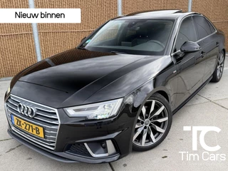 Hoofdafbeelding Audi A4 Audi A4 Limousine 35 TFSI Sport S line edition Automaat | 252pk | Open dak | Cruise & climate control | Apple CarPlay | LED verlichting | Half/leer | Parkeersensoren achter