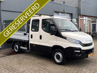 Iveco Daily 35S12D 2.3 345 6 persoons 3500kg trekgewicht Airco Euro 6 Pick-up Open laadbak Bakwagen 1e eiegenaar P-up