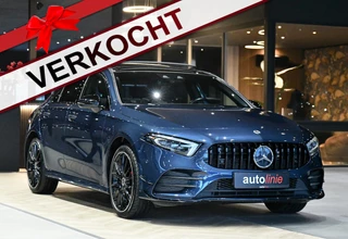 Mercedes-Benz A-klasse 250 e AMG Night, Pano, Memory, Keyless, Camera, Sfeer, Multibeam, CarPlay!