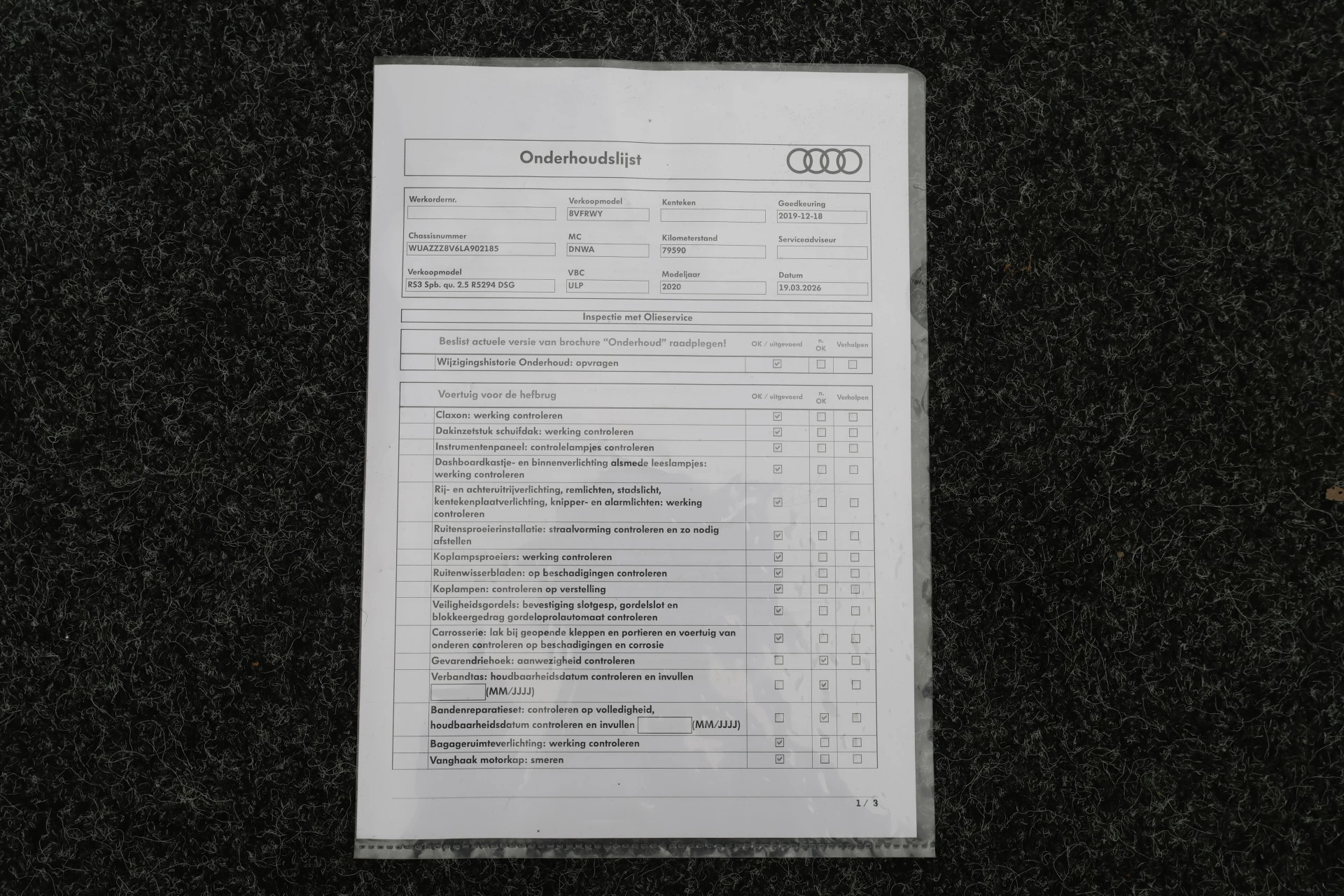 Hoofdafbeelding Audi RS3