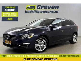 Hoofdafbeelding Volvo V60 Volvo V60 2.4 D6 AWD Plug-In Hybrid Summum 215PK Trekhaak LED Clima Cruise Navi Memory Stoelverwarming 17''LMV