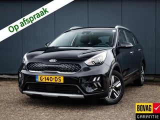 Kia Niro 1.6 GDi Hybrid DynamicLine (105 PK) 2e-Eig, Kia-Dealer-Onderh, 12-Mnd-BOVAG, NL-Auto, Half-Leer, Navigatie/Apple-Carplay/Android-Auto, Adaptive-Cruisecontrol, Keyless-Entry/Start, Parkeersensoren, Achteruitrijcamera, DAB, Licht-Zicht-Pakket, Lm-Velgen-16Inch, Privacy-Glas