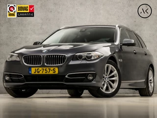 BMW 5 Serie Touring 520i Luxury 184Pk Automaat (VIRTUAL COCKPIT, GROOT NAVI, MEMORY SEATS, LEDER, STOELVERWARMING, SPORTSTOELEN, CAMERA, ELEK ACHTERKLEP, NIEUWSTAAT)