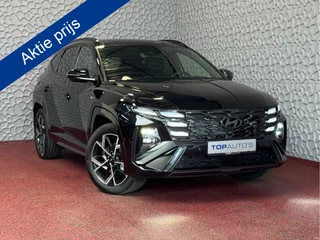 Hyundai Tucson NIEUWE AUTO 1.6 T-GDI PHEV 252 PK 4WD N-LINE SKY PANO. 360.CAMERA ELEK.KLEP ELEK.STOEL/GEHEUG.VERWARMD SUBWFR 19''LMV ZWARTE HEMEL HEADUP STOELKOELING STUURVERW. PLUG IN HYBRIDE - 5 JAAR GARANTIE