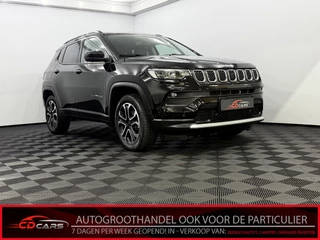 Jeep Compass 1.5T e-Hybrid High Altitude 360 Camera, Navi, Half leder, Cruise control, Keyless start, Elektrische achterklep, Cruise control