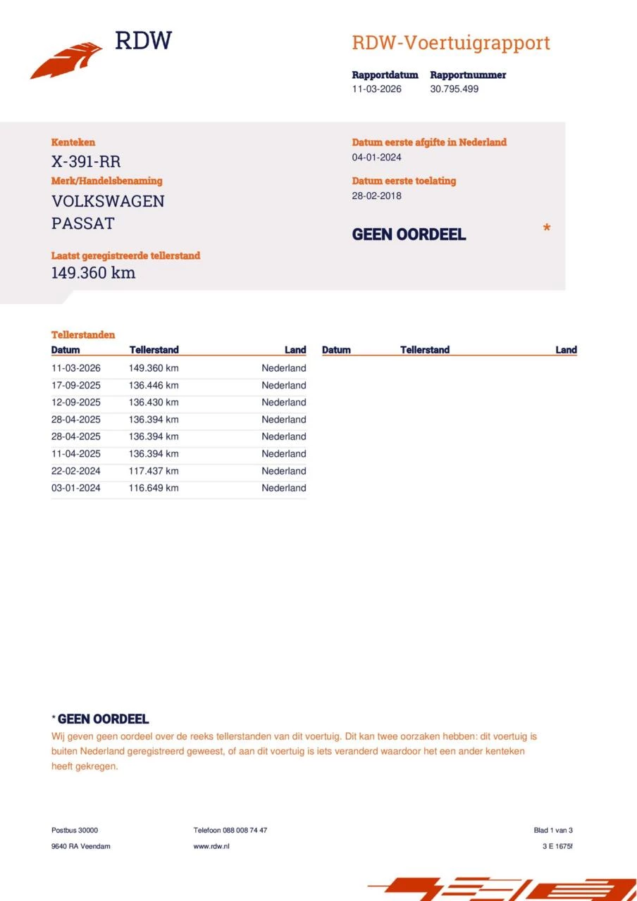 Hoofdafbeelding Volkswagen Passat