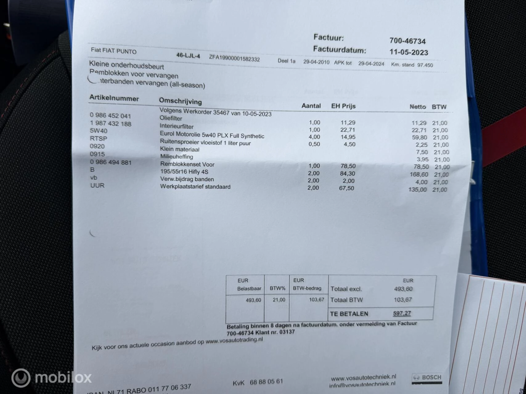 Hoofdafbeelding Fiat Punto