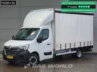 Renault Master 165PK 1000KG Laadklep Schuifzeilen Dubbellucht Bakwagen LED Navi Airco Cruise Euro6 Schuifzeil Zeilen Zeilenwagen Meubelbak Koffer Airco Cruise control