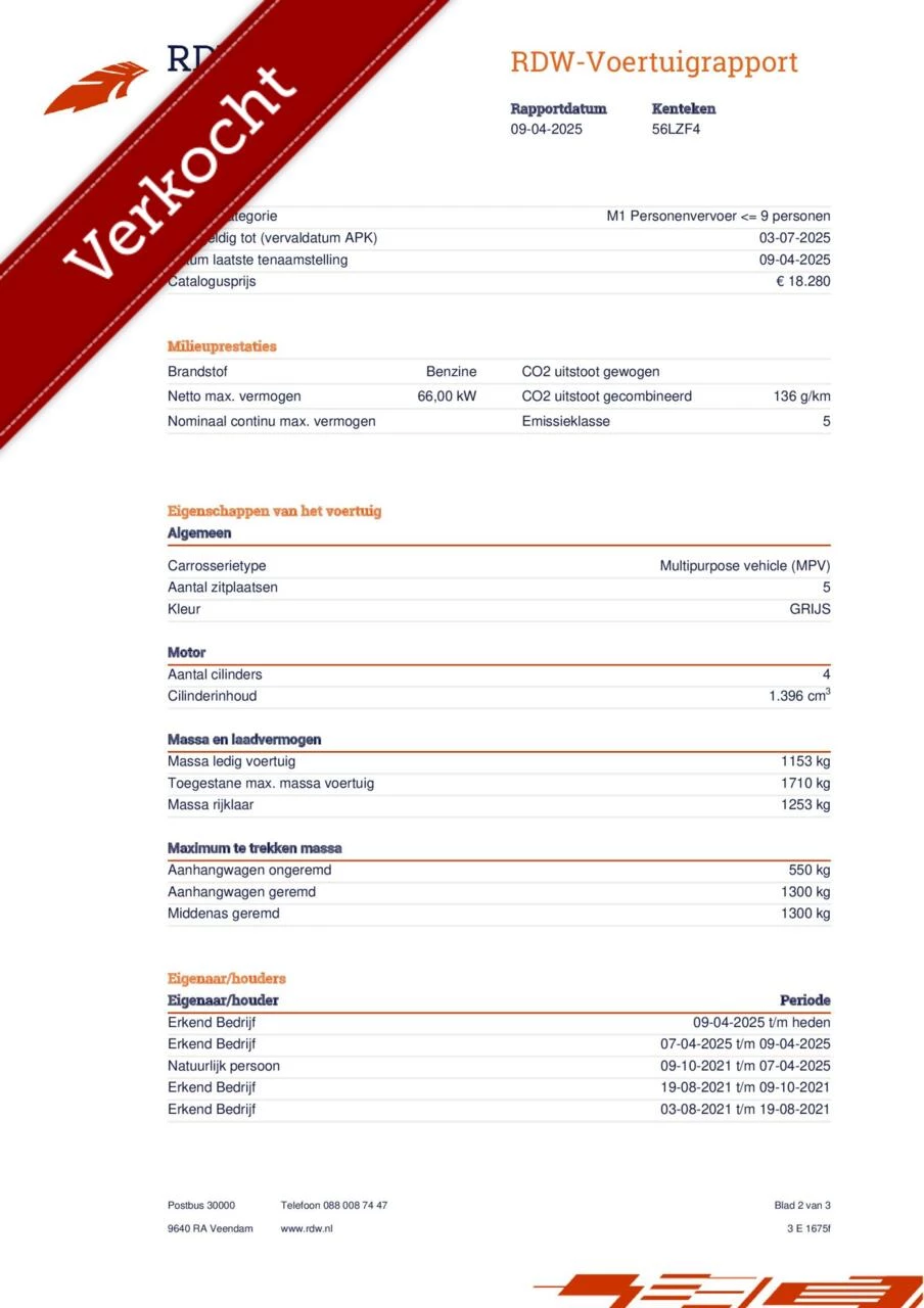 Hoofdafbeelding Kia Venga