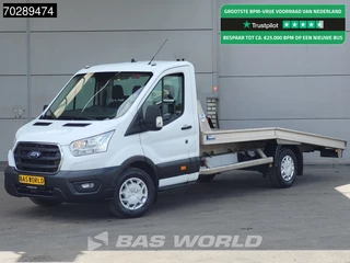Ford Transit 130pk Autotransporter Airco Cruise Lier Euro6 Cartransporter Oprijwagen Airco Cruise control