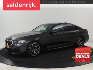 BMW 5-serie 520i M Sport | Leder | Stoelverwarming |  Carplay | 19'' | Sportstoelen | Live Cockpit | Navigatie | Parkeerhulp | Adaptief LED | Memory | Keyless start