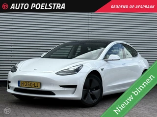 Hoofdafbeelding Tesla Model 3 Tesla Model 3 Standard RWD Plus 60 kWh Trekhaak Panoramadak Zwart Leder 18"