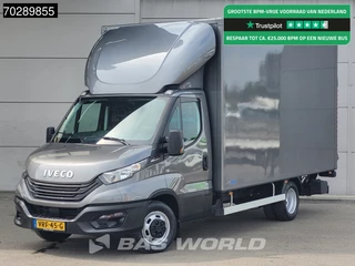 Iveco Daily 35C18 3.0L 180PK Automaat Bakwagen Dhollandia Laadklep Lat om Lat Zijdeur Navi Camera Airco Cruise Koffer Meubelbak 22m3 Airco Cruise control
