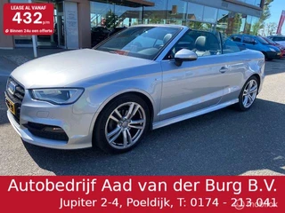 Audi A3 Cabriolet 1.4 TFSI Automaat S-Tronic CoD Ambiente Pro S-Line Plus , Nederlandse auto , Stoel verwarming , Nek verwarming , Windscherm