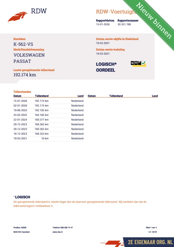 Hoofdafbeelding Volkswagen Passat